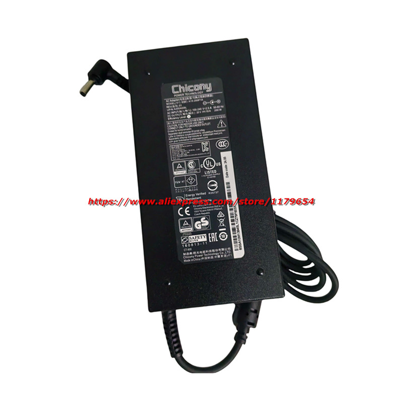 200W 20V 10A Replacement AC Adapter Charger For MSI Katana 15 B13VEK B13VGK B12VEK B12VFK B12VGK Lap