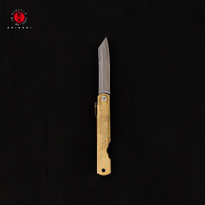 Pisau Saku Lipat Jepang Higonokami Warikomi Aogami Carbon Steel EDC