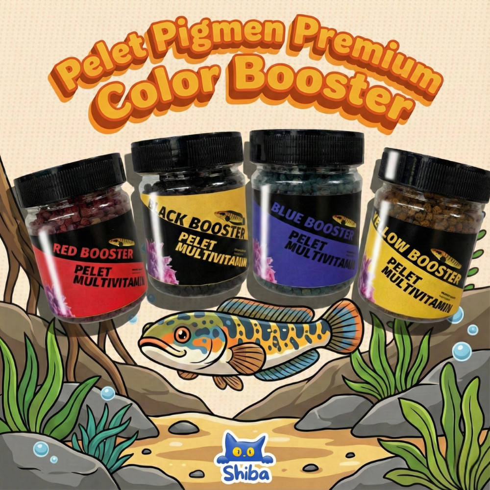 Pelet Pigmen Pelet Booster Pelet Channa Louhan Ikan predator Pelet Warna