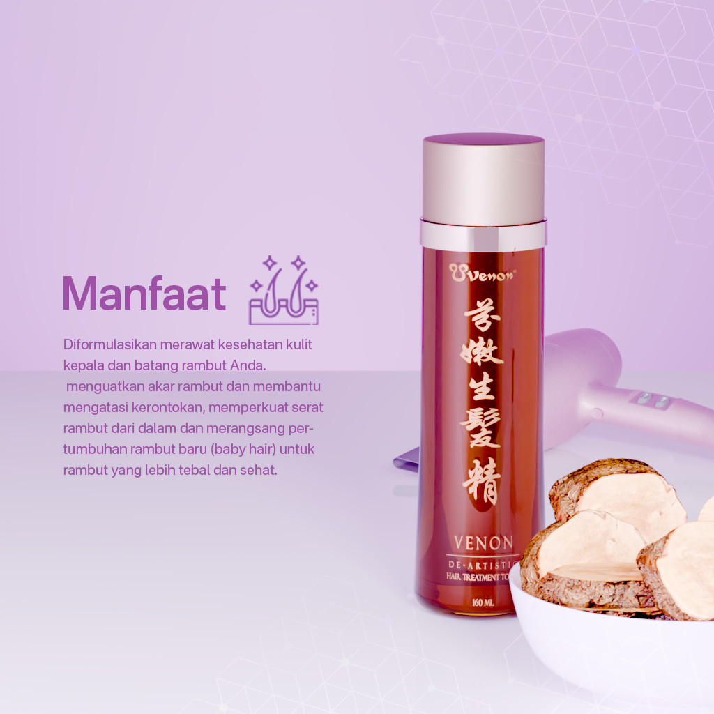 TERMURAHVENON Hair Tonic 160ml Tonic Rambut Rontok / Perawatan Rambut Rontok