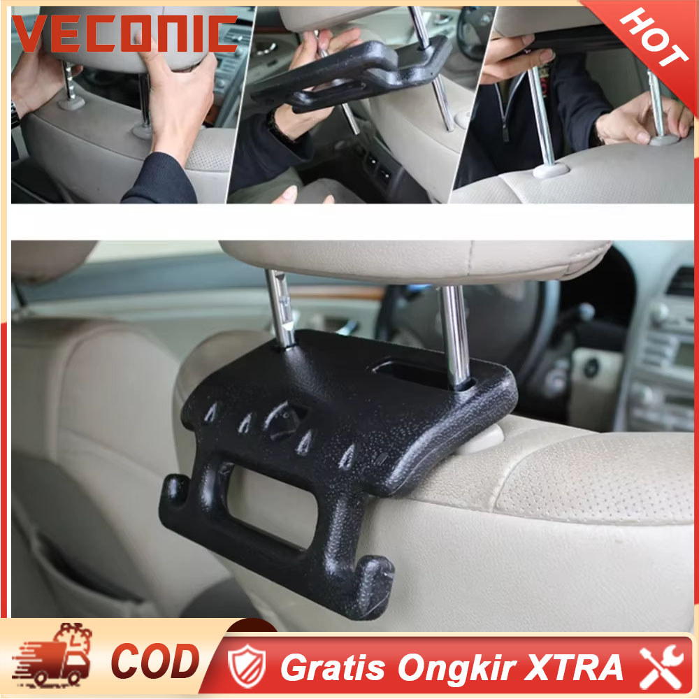 Gantungan Sandaran Kepala Kursi Mobil Tas Belakang Tas Tangan Tas Penyimpanan Gantungan Mobil Pegang