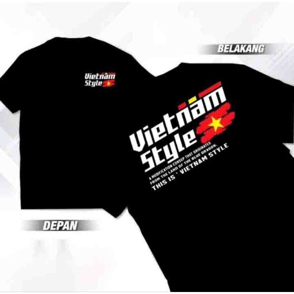 Tshirt Baju Kaos | Vietnam Style Racing | Kaos Matic | Premium Quality Bisa Cod