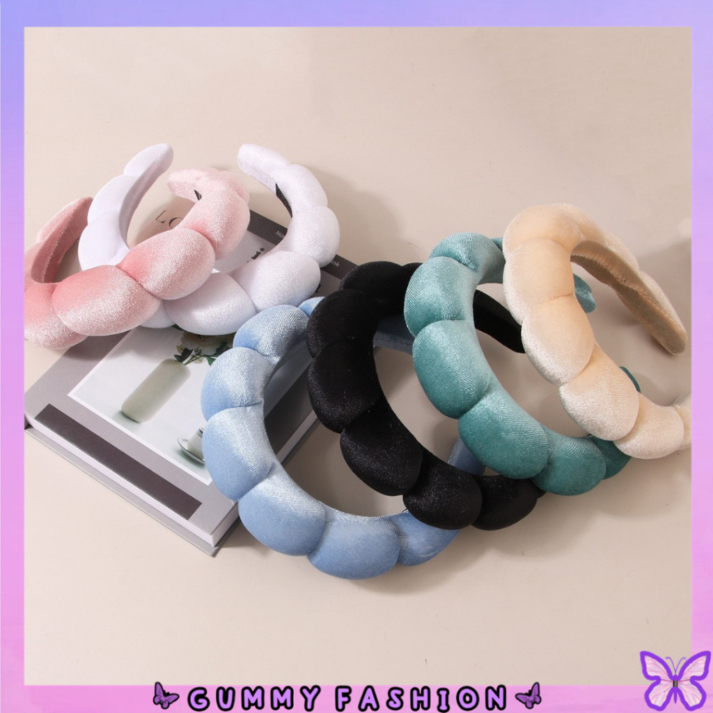 •KEDAI SALSA•BD1469 Bando Cloud Tebal Jumbo Bandana Gaya Korea Fashion Rambut Wanita Headband Awan P