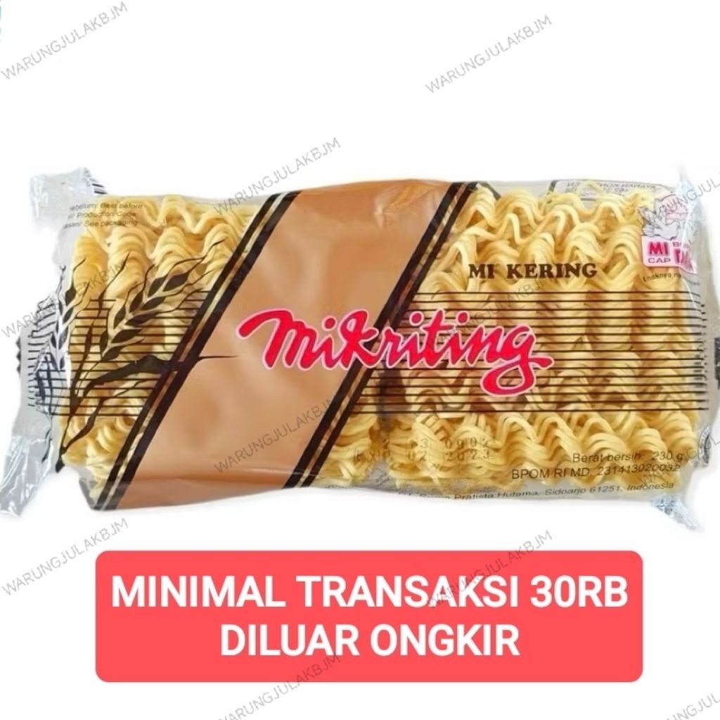 Mie Kriting 230gr Mie Kering