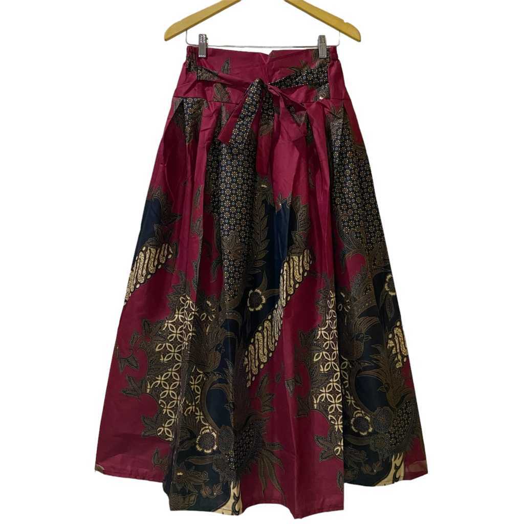 Rok batik panjang wanita premium bahan katun halus model payung/Terbaru