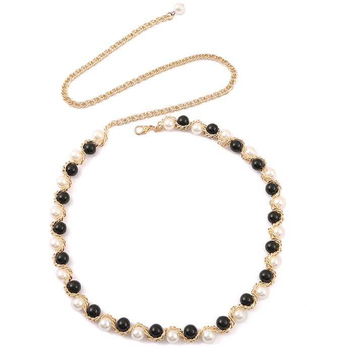 Ikat pinggang belt Rantai Mutiara Fhasion Wanita Korea / Sabuk wanita premium aksesoris elegan - mut