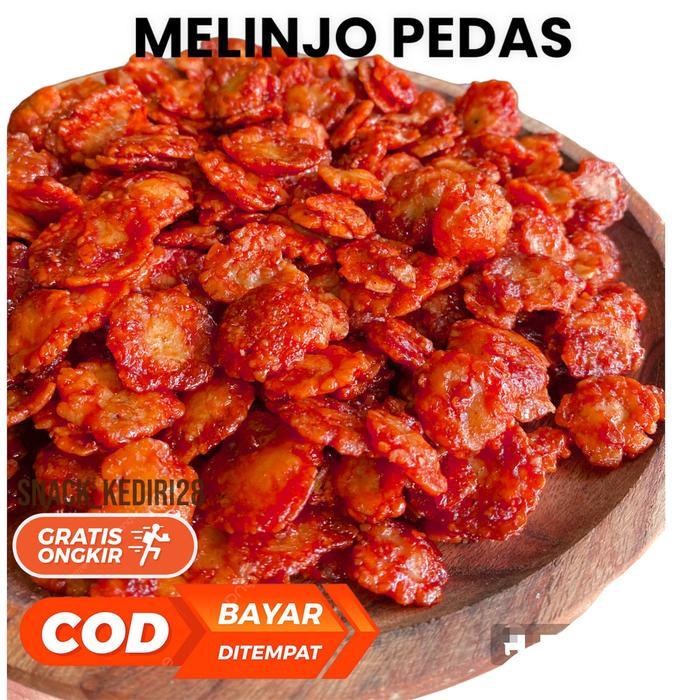 Emping Melinjo Pedas Manis Renyah Kemasan 1kg - emping pedas 1kg [Terlaris]