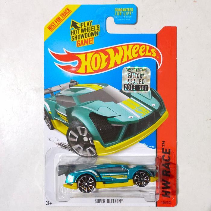 Mainan Hot Wheels Super Blitzen hijau Factory Sealed 2015 HW Race