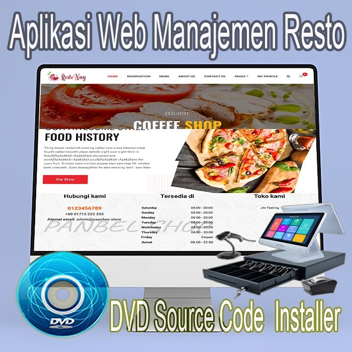 Aplikasi Web Manajemen Resto +POS (Source Code)