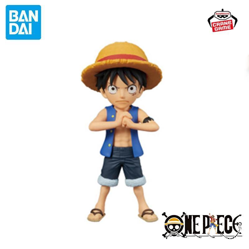 Bandai Original Banpresto WCF Luffy Bonney Hawk Urouge Apoo Figures Anime Statues Action Dolls Model
