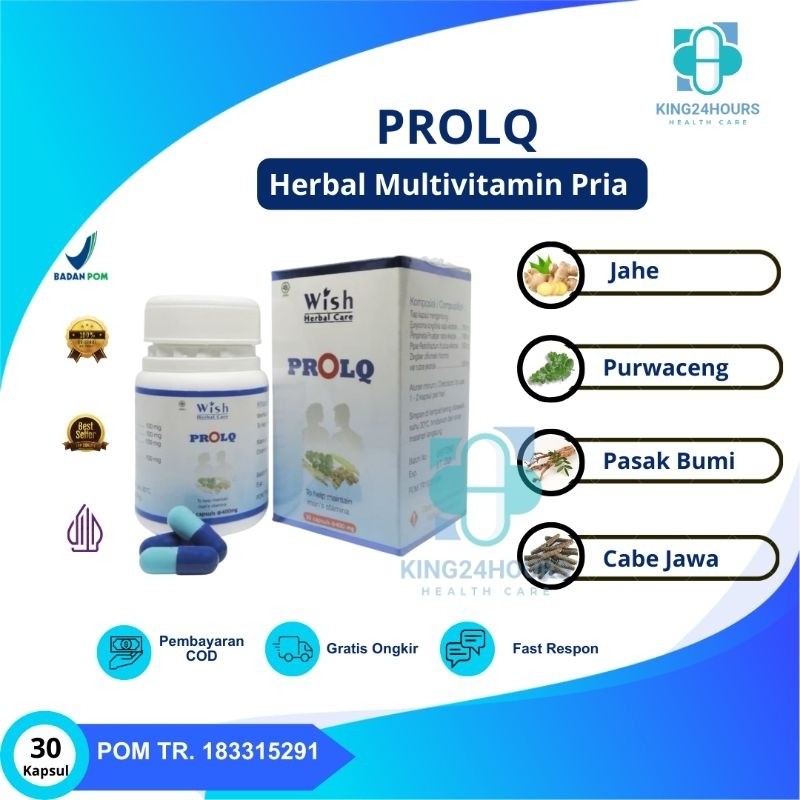( Terlaris ) WISH ProLQ Original Dr Boyke 30 Kapsul Herbal