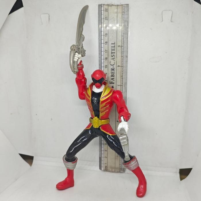 Action Figure 6' Power Ranger Figures Red Samurai Mega Force Double Battle Action Bandai Original 2N