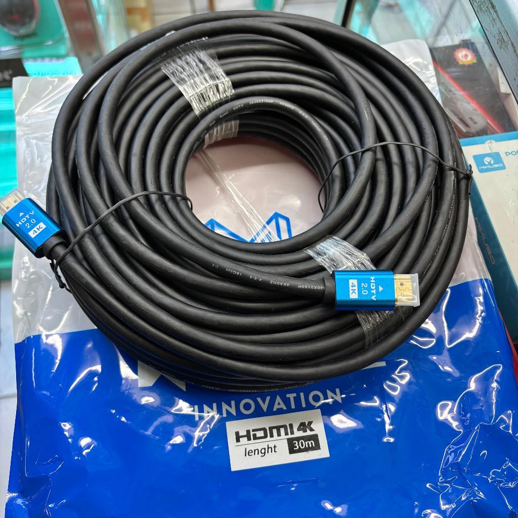 HDMI Kabel 30 Meter - Full HD 4K | Ethernet | 3D | Resolusi Tinggi | Cable HDMI to HDMI 30meter 4K H