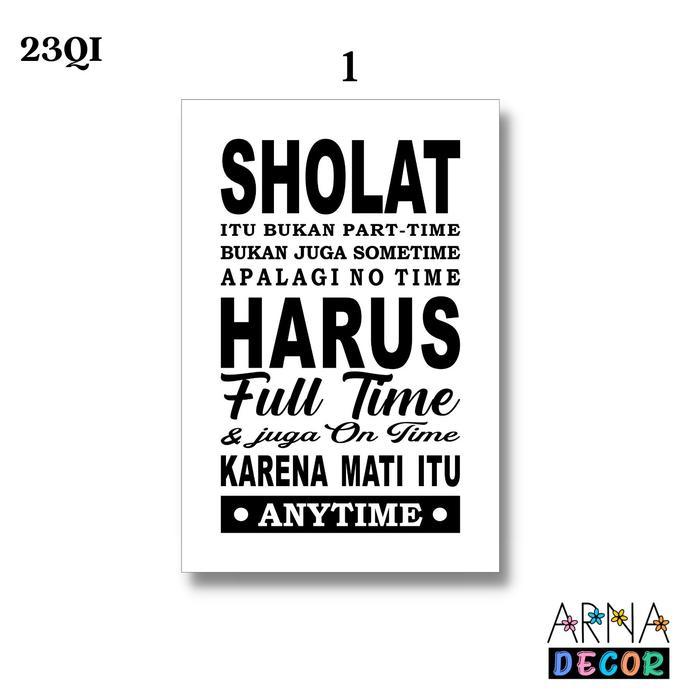 HIASAN DINDING QUOTES ISLAM / Dekorasi Dinding Islami / Walldecor wall  decor - 1