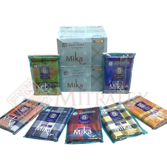 Sarung Gajah Duduk Mika Zipper (Grosir) - Motif KotakKomb