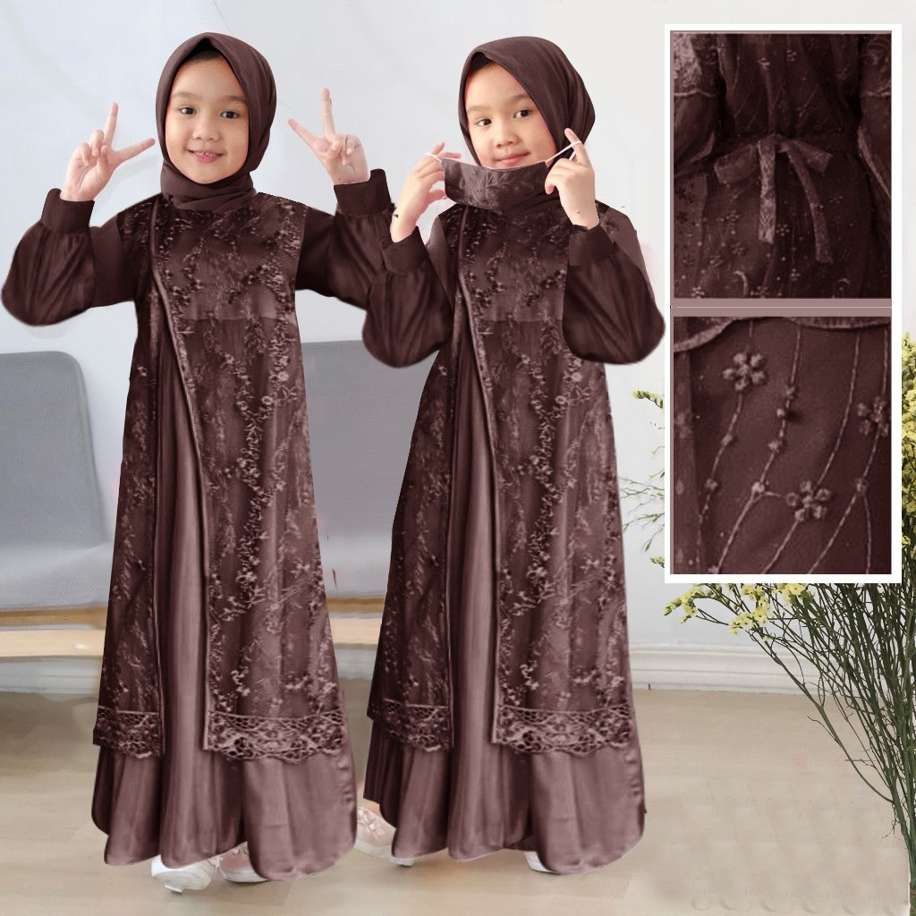 Haibara - GAMIS PESTA ANAK GAMIS PASANGAN IBU DAN ANAK
