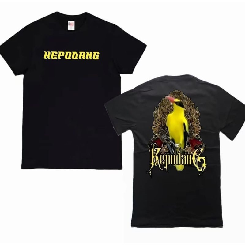 KAOS BURUNG KEPODANG CORAK KUNING - COTTON COMBAT