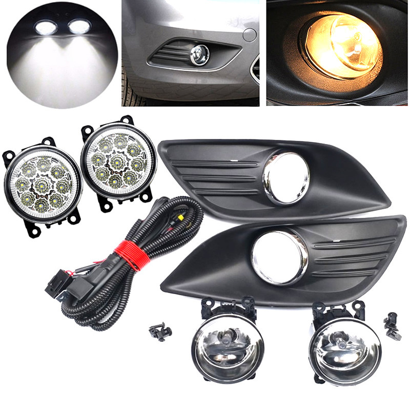Fog Lights For  Ford Focus 2 LED Fog Light for Ford Focus MK2 2009-2011 Headlight Fog Lamp Cover Gri