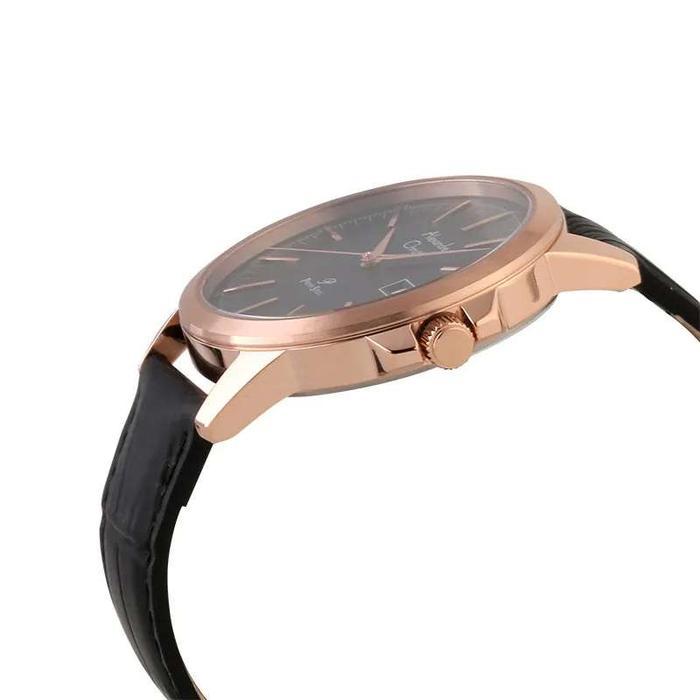 JAM TANGAN PRIA ALEXANDRE CHRISTIE AC 1008 MDLRGBA Black Dial Black Leather Strap