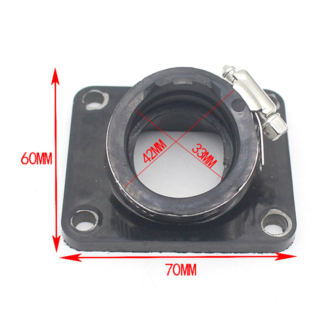 Carburetor Interface Intake Manifold Adapter Joint Set for Yamaha DT100 DT125 RT100 560-13565-00