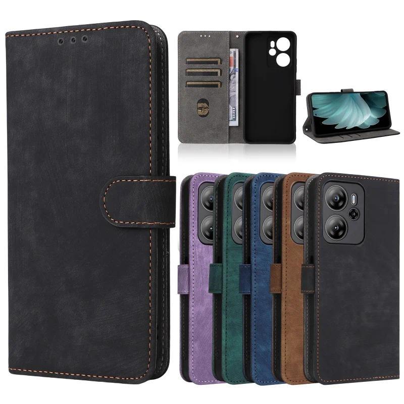 For Blackview Oscal Tiger 13 Case Wallet Anti-theft Brush Magnetic Flip Leather Case For Blackview O