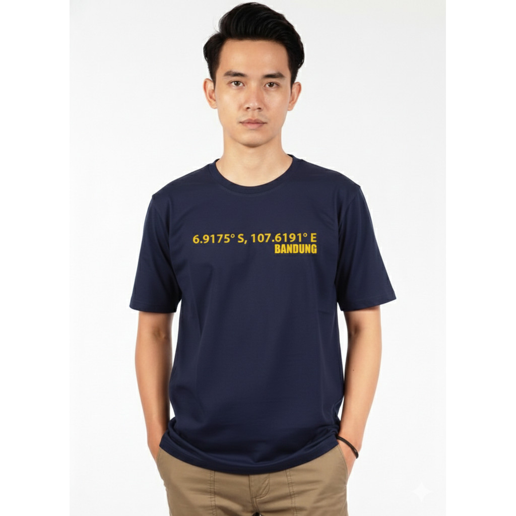 Kaos BaOng T-Shirt Koordinat Navy Original - Baju Bandung Pride Premium
