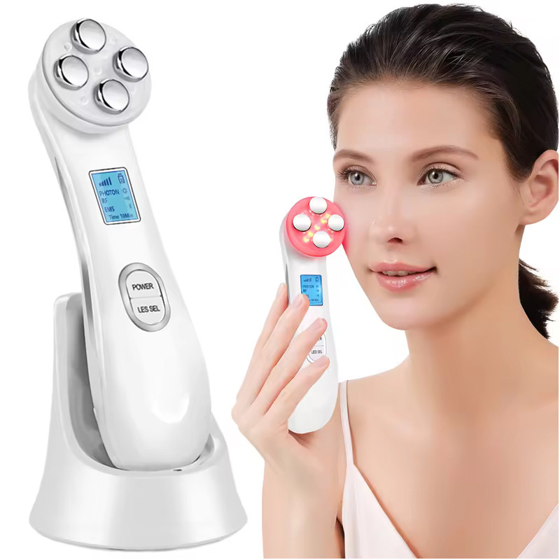 High Frequency Facial Beauty Maine 5 in 1 Facial Massager Microcurrent Reargeable Facial Frequency W