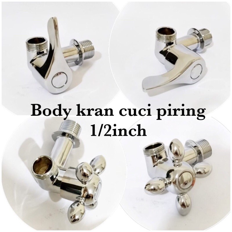 TERLARIS Body kran cucian piring angsa bebek/kepala sambungan kran air cuci piring bcp tembok/ bodi 