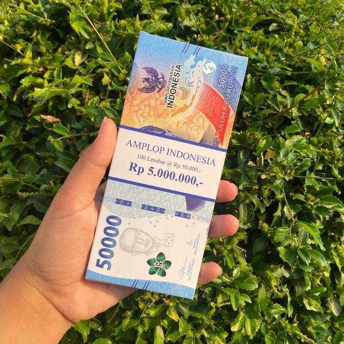 Amplop Gepok Motif Uang Isi 5 Pcs - Gepok 50Rb, 1 Pack (5pcs) [terlaris]