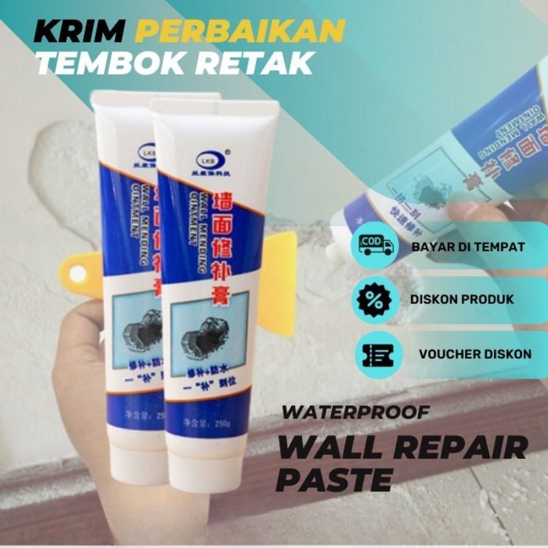 Dempul Dinding Tembok Retak 250g Perekat Perbaikan Tembok Dinding Retak Wall Repair Dempul Tembok