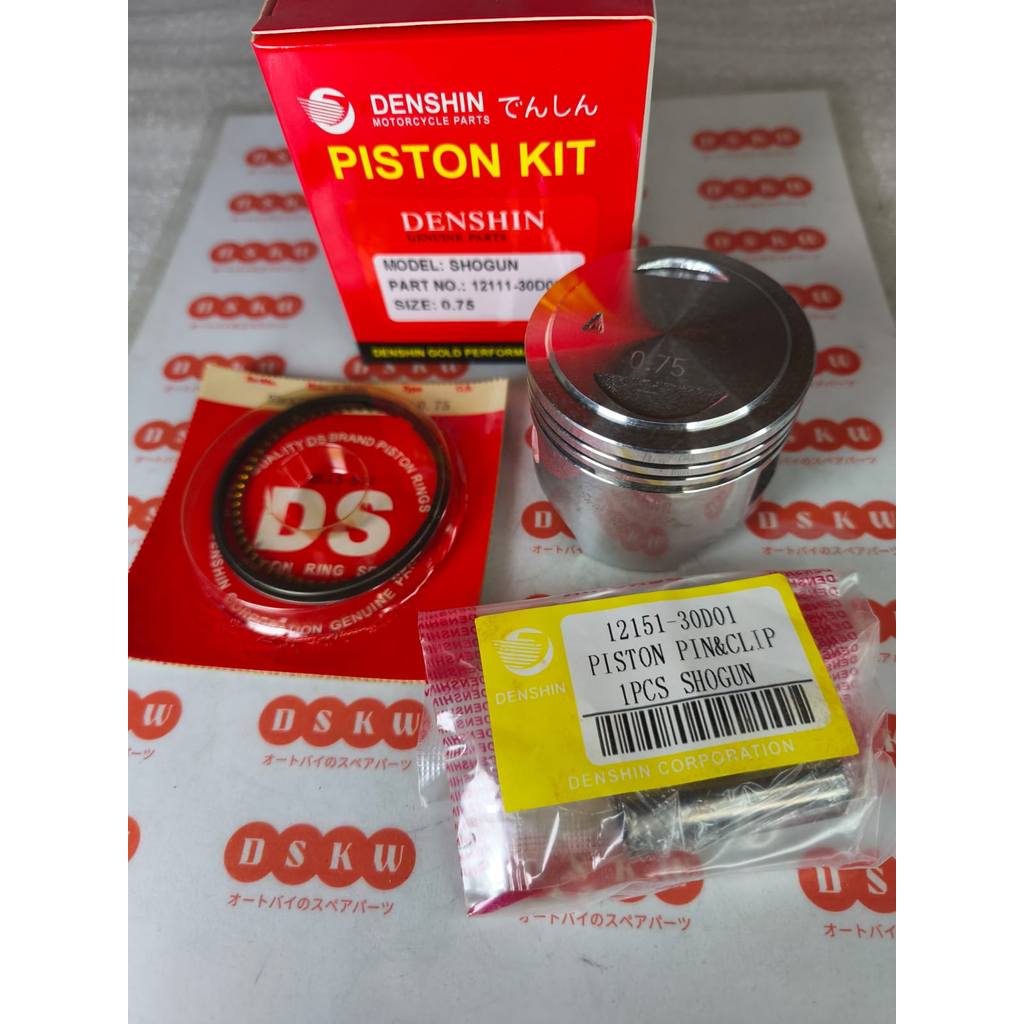 Piston Kit Set Oversize 75 SHOGUN 110 | SHOGUN 110 R NEW Denshin