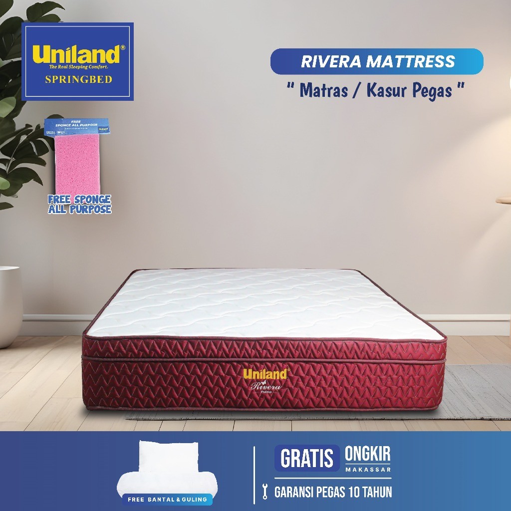 Uniland Springbed Rivera Plushtop Hanya Kasur