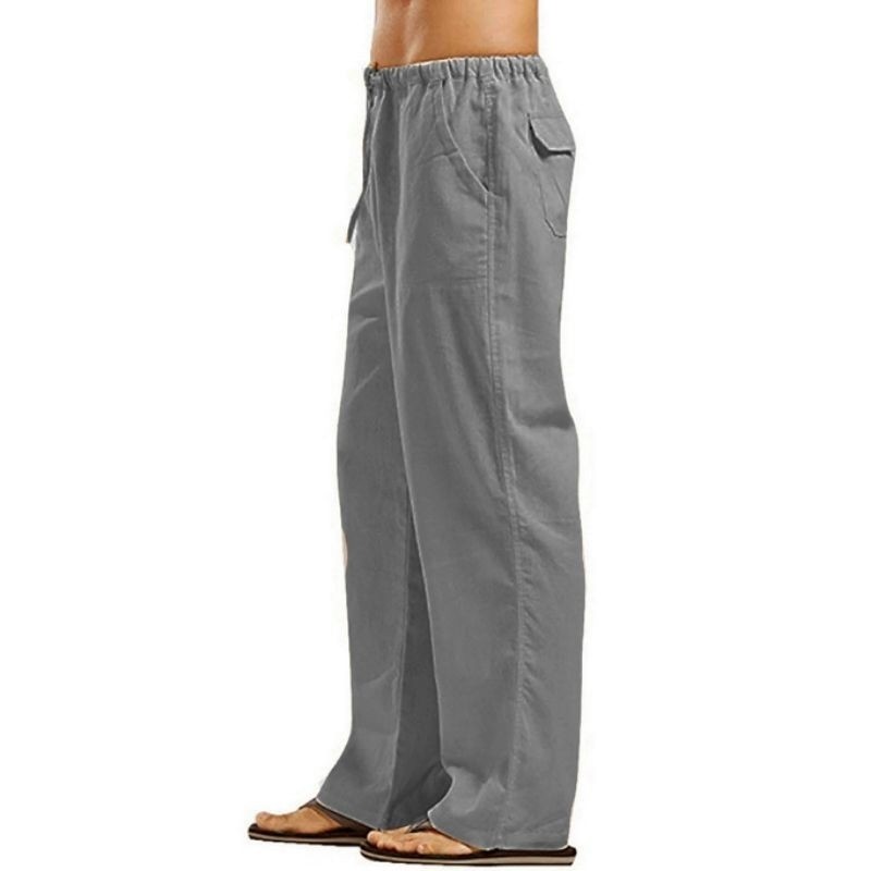 LINEN PREMIUM ELITE Celana katun linen premium, celana panjang lebar celana pangsi celana komprang c