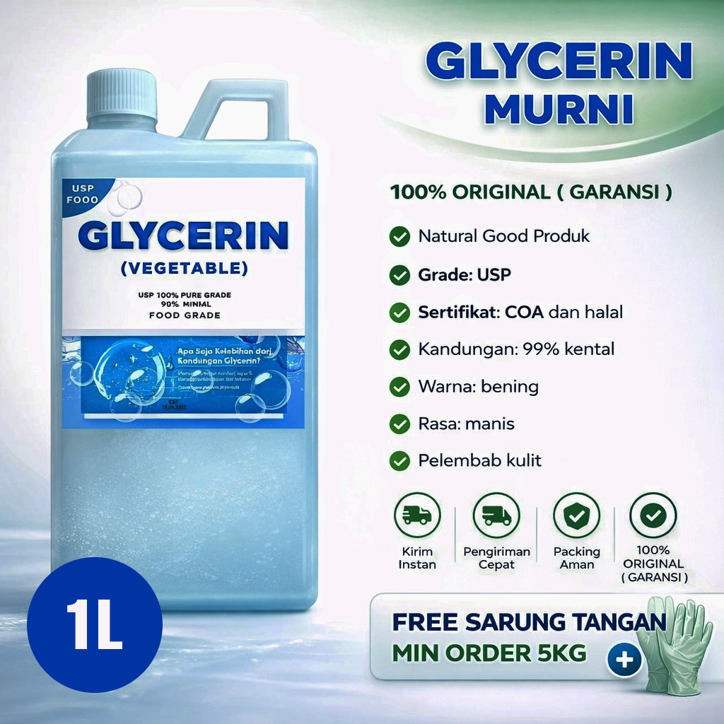 Gliserin Murni 1KG VG Food Grade – Glycerin / Glycerol