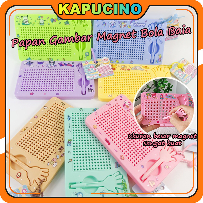 Papan Gambar Bola Baja Magnetik / Mainan Edukasi Papan Gambar Bola Magnet / Mainan Anak-anak Pendidi