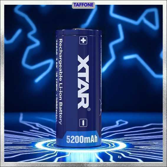 XTAR Baterai Rechargeable 26650 Li-Ion 3.6V 5200mAh 1 PCS