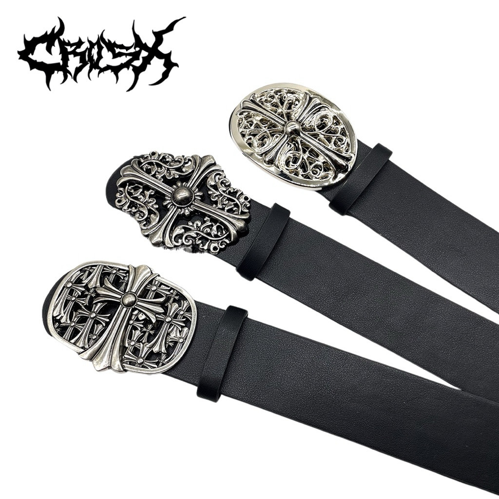 NOV BELT / IKAT PINGGANG KULIT PU LEATHER RING CHAIN BELT SABUK LUBANG BARIS EYELET INDEPENDENT SKUL