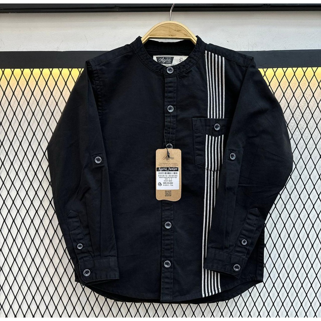 Ablez Kemeja Koko Anak Panjang Kemeja Koko Anak Agera Junior kombinasi