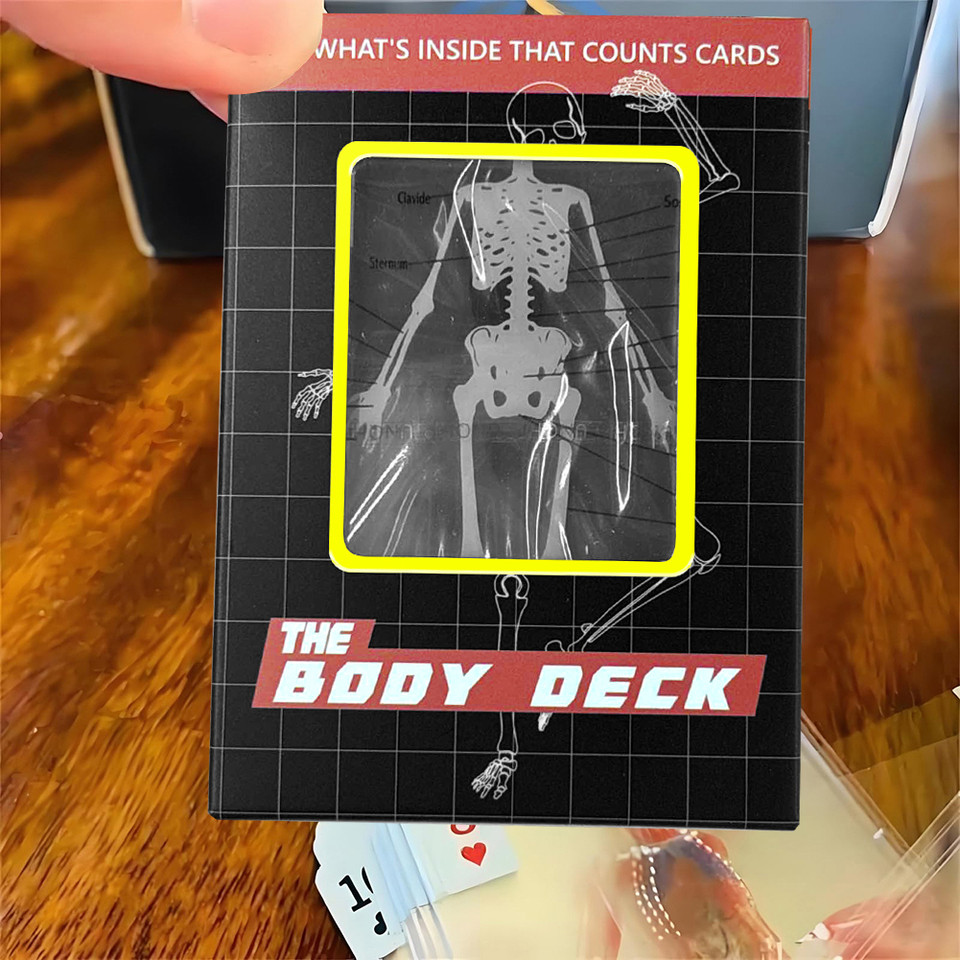 3D Image Educational Cards Reusable Funny Anatomy Poker Multi-Purpose Human Anatomy Playing Cards fo
