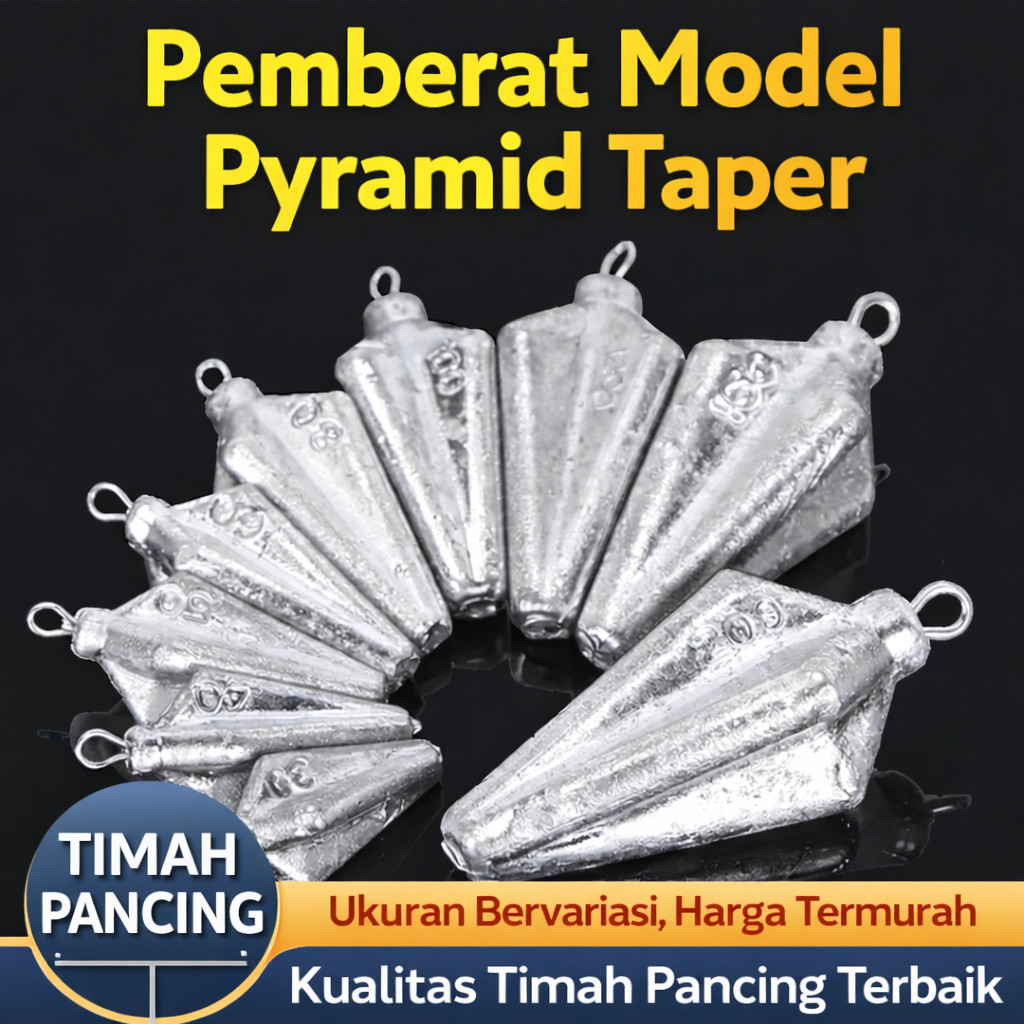 Sinker Pancing Laut Bentuk Belimbing – Pemberat Dasaran Profesional