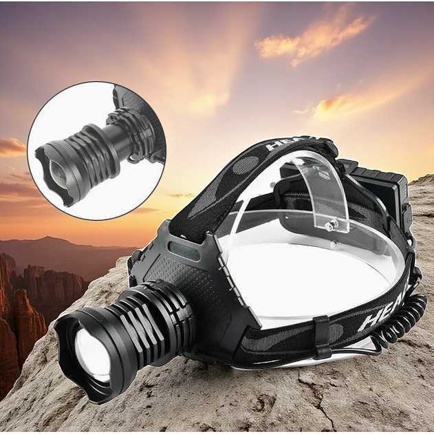 Senter Kepala Super Headlamp LED XHP70 1000 Lumens