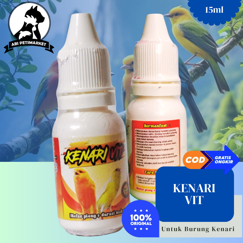Kenari VIT Vitamin Burung Kenari Nafas plong durasi maksimal Suplemen Burung