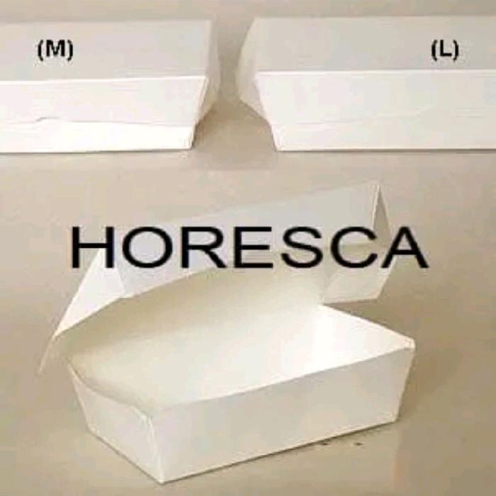 WfBerkah4 Paper Lunch Box L - FOODGRADE @ 100 Pcs