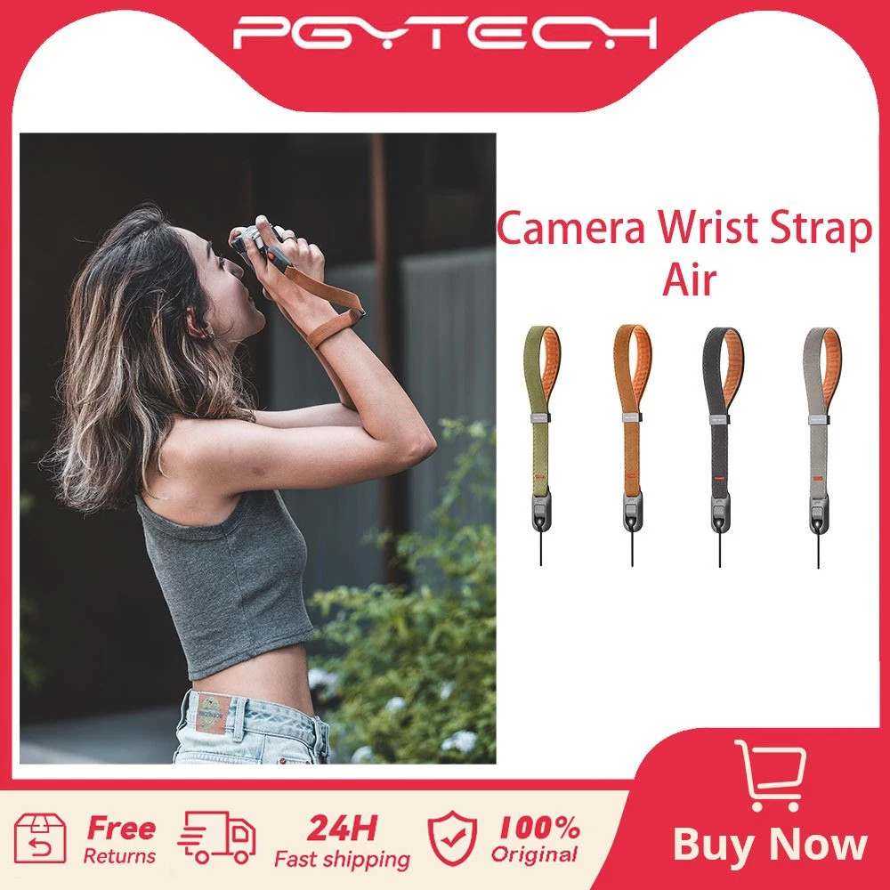 Tali Pergelangan Tangan Kamera PGYTECH Air upgrade untuk Fotografer, Tali Tangan Kamera yang Dapat D
