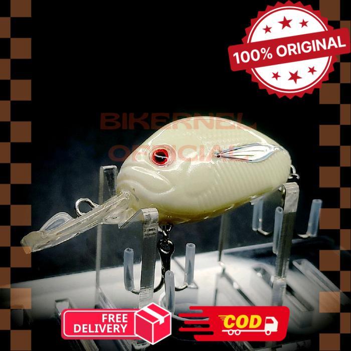 crankbait LUPIN umpan lure casting baramundi hampala lais gt muara sungai - WHITE FGID
