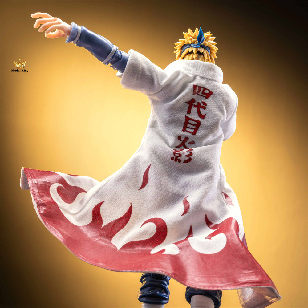 Handmade 1/12 NARUTO The Fourth Hokage Namikaze Minato SHF 2.0 Cloth Cloak Accessory Anime Action Fi