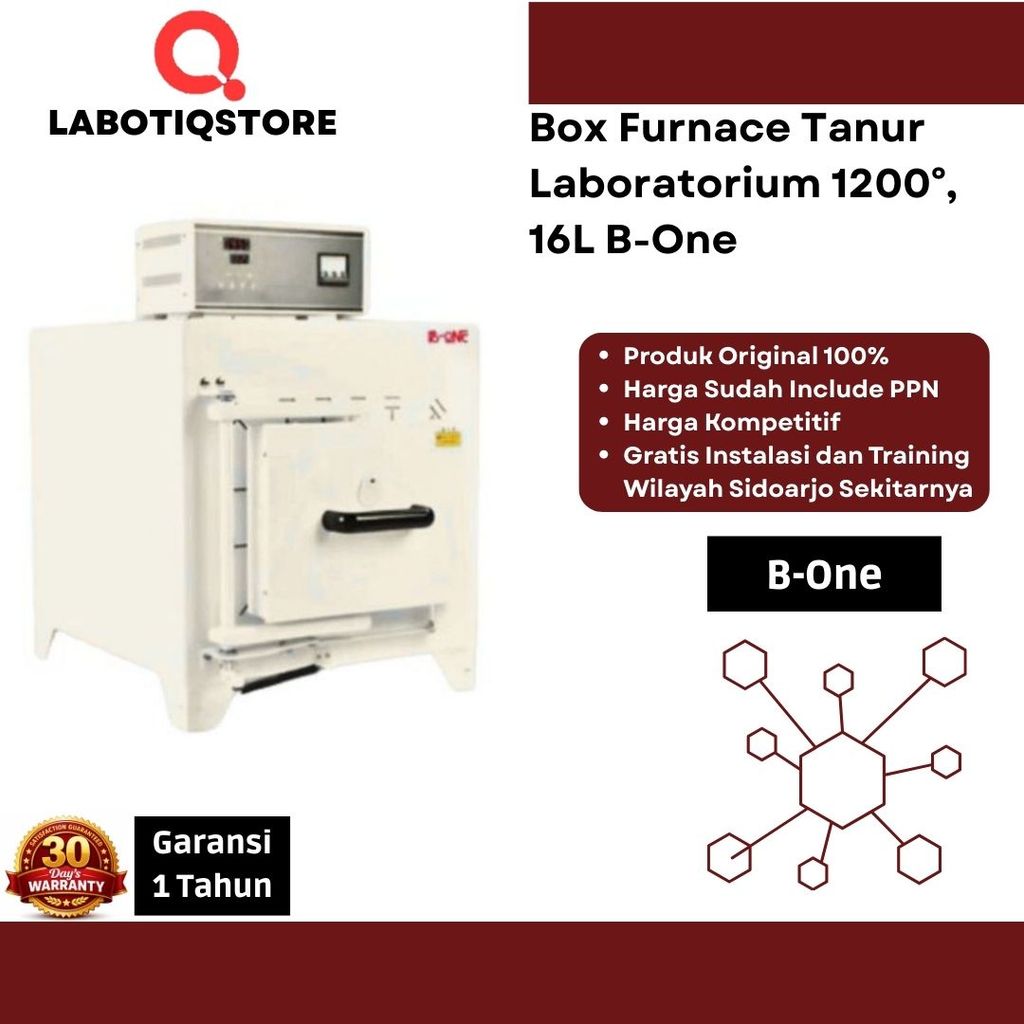Box Furnace Tanur Laboratorium 1200°, 16L B-One