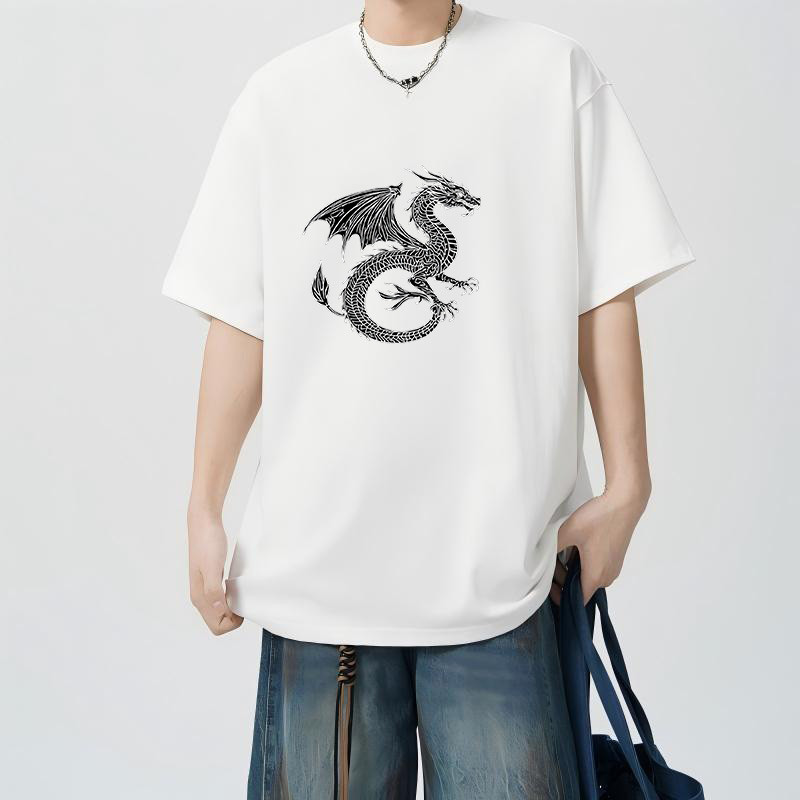 tshirt Unisex Filipino Fantasy Majestic White Dragon
