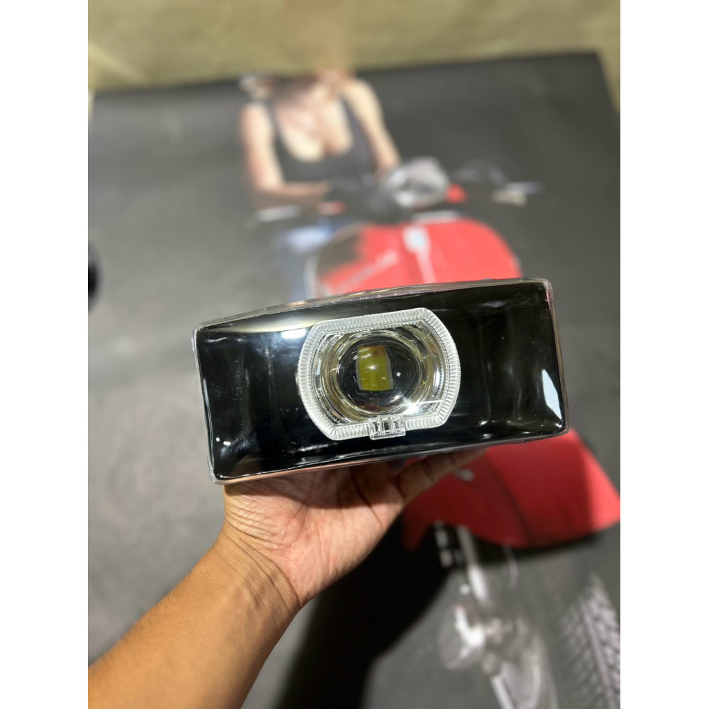 Biled Led daymaker reflektor lampu depan vespa excel
