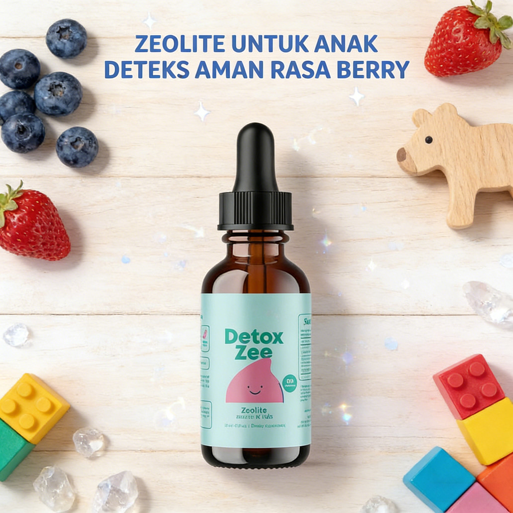 Detox Zee Zeolite for Kids 30ml Tetes untuk Detoksifikasi Aman & Dukungan Imunitas Anak Usia 2+ CO72